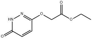Acetic acid, [(1,6-dihydro-6-oxo-3-pyridazinyl)oxy]-, ethyl ester Struktur