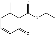 6-メチル-2-オキソ-3-シクロヘキセン-1-カルボン酸エチル (異性体混合物) 化学構造式