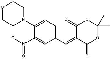 2,2-DIMETHYL-5-[(4-MORPHOLINO-3-NITROPHENYL)METHYLENE]-1,3-DIOXANE-4,6-DIONE Structure