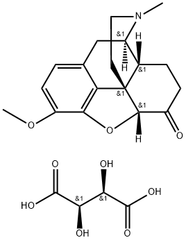 酒石酸水素ヒドロコドン 化学構造式