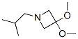 Azetidine, 3,3-dimethoxy-1-(2-methylpropyl)- (9CI) 结构式