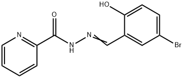 N'-(5-bromo-2-hydroxybenzylidene)-2-pyridinecarbohydrazide 结构式