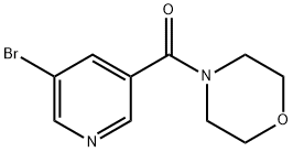 (5-BROMOPYRIDIN-3-YL)-MORPHOLIN-4-YL-METHANONE Struktur