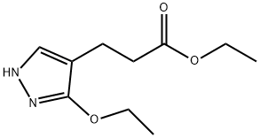 1H-Pyrazole-4-propanoicacid,3-ethoxy-,ethylester(9CI) Structure