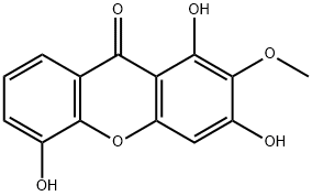 1,3,5-TRIHYDROXY-2-METHOXYXANTHONE, 34211-53-5, 结构式