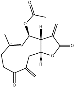 (3aR,4R,5E,11aS)-4-Acetoxy-3a,7,8,10,11,11a-hexahydro-6-methyl-3,10-bis(methylene)cyclodeca[b]furan-2,9(3H,4H)-dione|