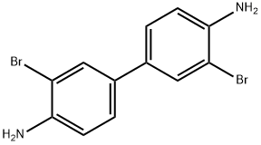 3,3'-ジブロモビフェニル-4,4'-ジアミン 化学構造式