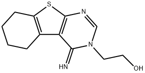 2-(4-亚胺-5,6,7,8-四氢苯并[4,5]噻吩并[2,3-D]嘧啶-3(4H)-基)乙烷-1-醇 结构式