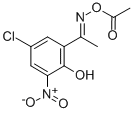ETHANONE, 1-(5-CHLORO-2-HYDROXY-3-NITROPHENYL)-, O-ACETYLOXIME Structure