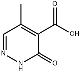 5-甲基-3-氧代-2,3-二氢哒嗪-4-羧酸, 342402-51-1, 结构式