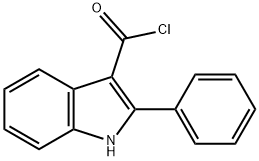 1H-INDOLE-3-CARBONYL CHLORIDE,2-PHENYL- Struktur