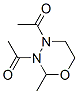2H-1,3,4-Oxadiazine,  3,4-diacetyltetrahydro-2-methyl-  (9CI) Structure