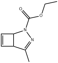 2,3-Diazabicyclo[3.2.0]hepta-3,6-diene-2-carboxylic  acid,  4-methyl-,  ethyl  ester 结构式