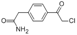 Benzeneacetamide, 4-(chloroacetyl)- (9CI) Structure