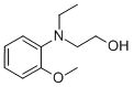 ETHANOL,2-[ETHYL(2-METHOXYPHENYL)AMINO]- 结构式