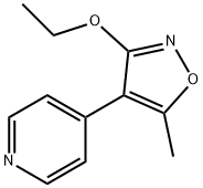 Pyridine, 4-(3-ethoxy-5-methyl-4-isoxazolyl)- (9CI) Structure