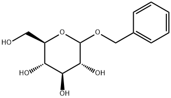 ベンジルD-グルコピラノシド 化学構造式
