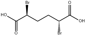 meso-2,5-dibromoadipic acid Struktur