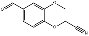 (4-甲酰-2-甲氧基苯氧基)乙腈, 342592-62-5, 结构式