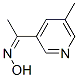 Ethanone, 1-(5-methyl-3-pyridinyl)-, oxime (9CI) Struktur