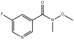 5-Fluoro-N-Methoxy-N-MethylnicotinaMide Structure