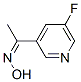 Ethanone, 1-(5-fluoro-3-pyridinyl)-, oxime (9CI) Struktur