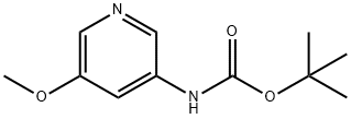 3-BOC-氨基-5-甲氧基吡啶 结构式
