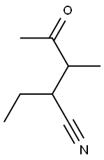 Pentanenitrile, 2-ethyl-3-methyl-4-oxo- (9CI) 化学構造式