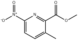 2-Pyridinecarboxylicacid,3-methyl-6-nitro-,methylester(9CI) 化学構造式