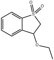 Benzo[b]thiophene, 3-ethoxy-2,3-dihydro-, 1,1-dioxide (9CI) Struktur