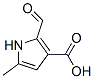 1H-Pyrrole-3-carboxylic acid, 2-formyl-5-methyl- (9CI) Structure