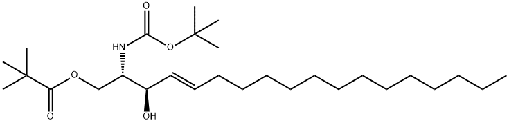 N-BOC-1-PIVALOYL-D-ERYTHRO-SPHINGOSINE Structure