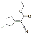 Acetic acid, cyano[(3R)-3-methylcyclopentylidene]-, ethyl ester, (2E)- (9CI) Structure