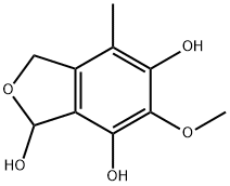 1,5,7-Isobenzofurantriol, 1,3-dihydro-6-methoxy-4-methyl- (9CI) Structure