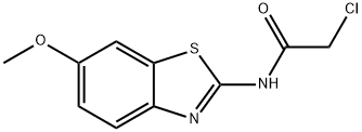 2-氯-N-(6-甲氧基-苯并噻唑-2-基)-乙酰胺,3427-30-3,结构式