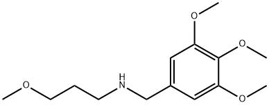 N-(3-METHOXYPROPYL)-3,4,5-TRIMETHOXYBENZYLAMINE,34274-04-9,结构式