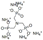 [NITRILOTRIS(METHYLENE)]TRISPHOSPHONIC ACID, AMMONIUM SALT,34274-28-7,结构式