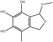 4,5,6-Isobenzofurantriol, 1,3-dihydro-3-methoxy-7-methyl- (9CI) Structure