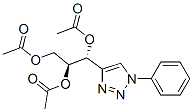 (1R,2S)-1-(1-Phenyl-1H-1,2,3-triazol-4-yl)-1,2,3-propanetriol triacetate Struktur