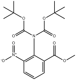 2-[Bis[(1,1-diMethylethoxy)carbonyl]aMino]-3-nitrobenzoic Acid Methyl Ester Struktur