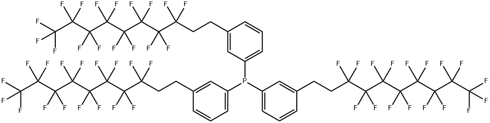 TRIS-(3-(HEPTADECAFLUORODECYL)PHENYL)-P& 结构式