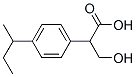 Benzeneacetic acid, -alpha--(hydroxymethyl)-4-(1-methylpropyl)- (9CI),342892-24-4,结构式