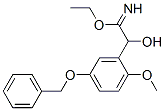 Benzeneethanimidic  acid,  -alpha--hydroxy-2-methoxy-5-(phenylmethoxy)-,  ethyl  ester  (9CI) Structure