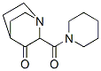 1-[(3-Oxo-1-azabicyclo[2.2.2]octan-2-yl)carbonyl]piperidine Struktur