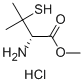 3-メルカプト-D-バリンメチル・塩酸塩 化学構造式