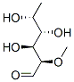 L-Galactose, 6-deoxy-2-O-methyl-,34299-00-8,结构式