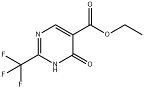 ETHYL 4-HYDROXY-2-(TRIFLUOROMETHYL)PYRIMIDINE-5-CARBOXYLATE Structure