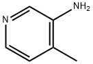 3-アミノ-4-ピコリン 化学構造式