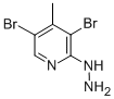 3,5-DIBROMO-2-HYDRAZINO-4-METHYLPYRIDINE Struktur