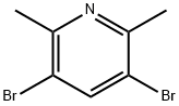 2,6-ジメチル-3,5-ジブロモピリジン 化学構造式